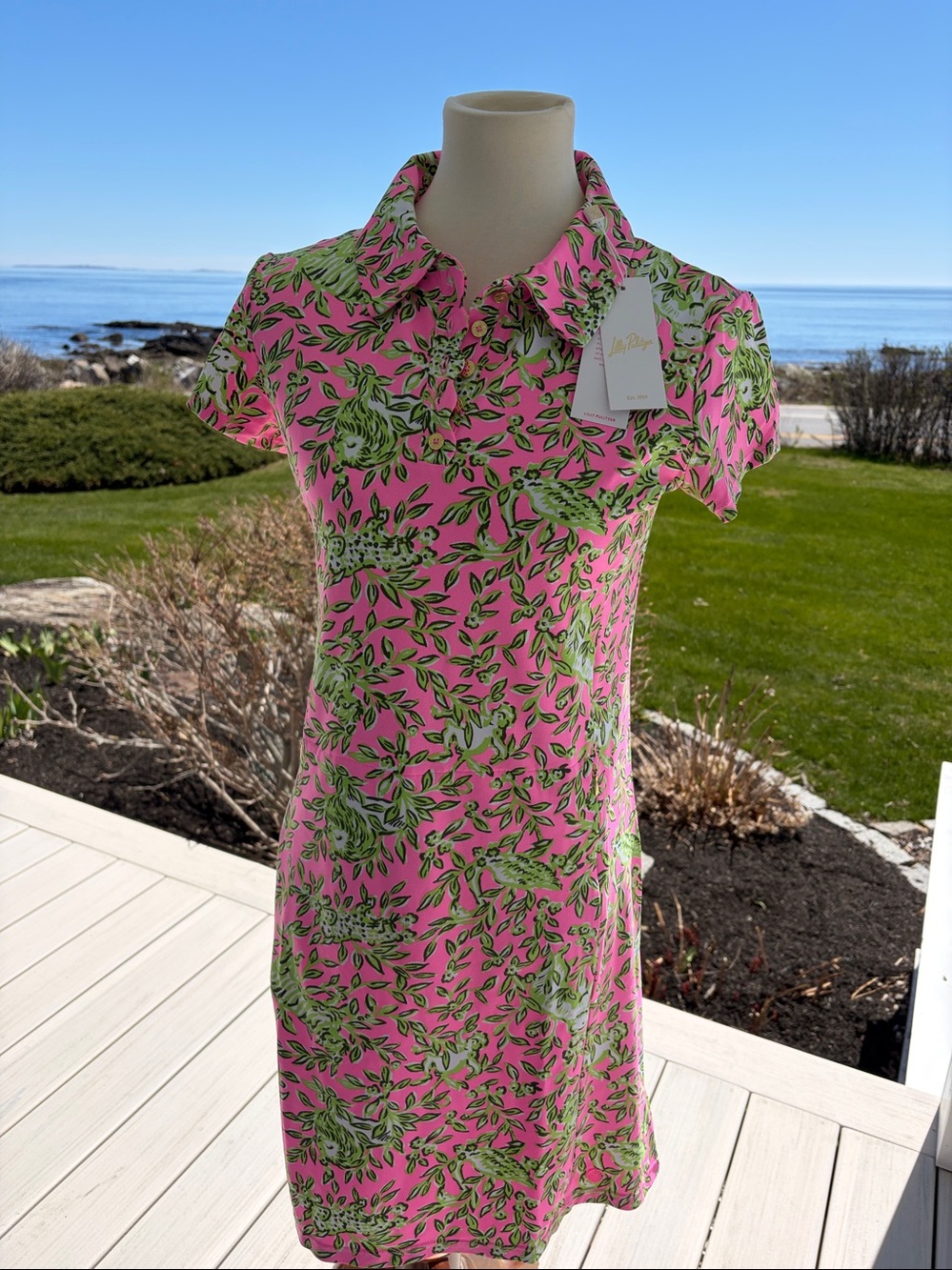 NWT Lilly Pulitzer luxletic frida scallop golf dress separate shorts included